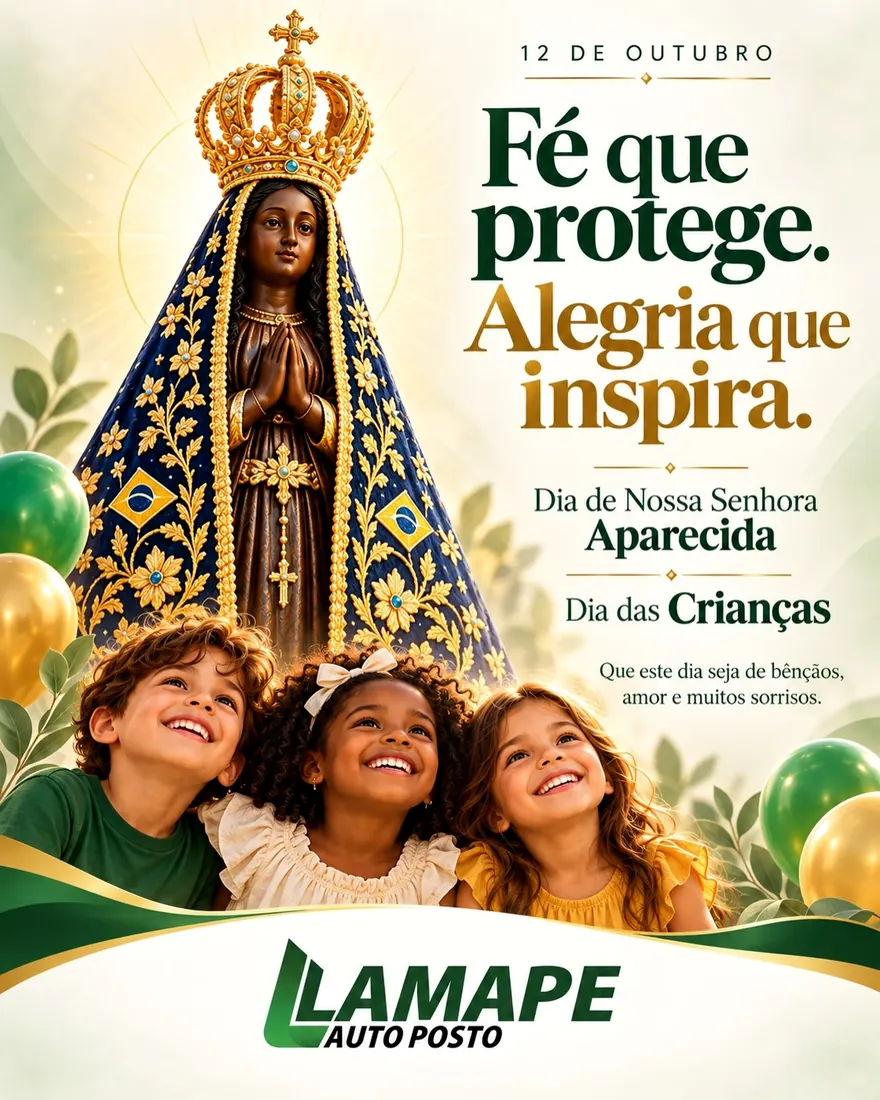 Homenagem a Nossa Senhora Aparecida e ao Dia das Crianças